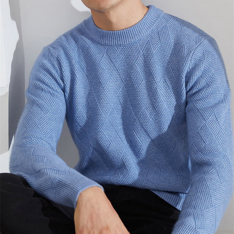 Brixton - Men's Chevron Cashmere Crewneck Sweater
