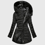 Brooke - Women's Plush-Lined Hooded Long Puffer Coat