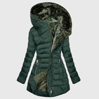 Brooke - Women's Plush-Lined Hooded Long Puffer Coat
