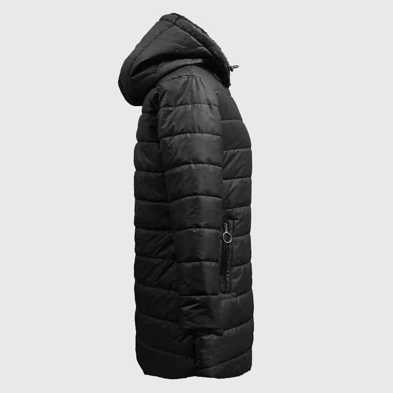 Brooke - Women's Plush-Lined Hooded Long Puffer Coat