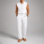 Brooks - Men's Sleeveless Shirt and Pleated Pants Set