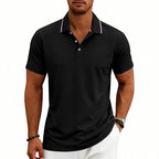 Bryce - Men's Classic Fit Contrast Collar Polo Shirt