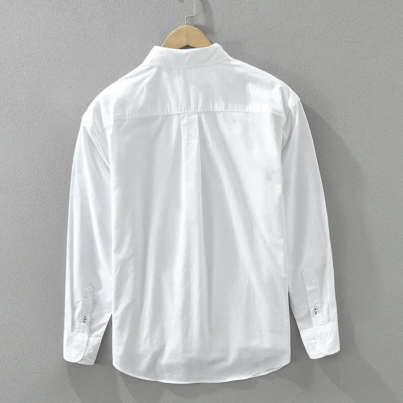 Caleb - Men's Chest Stripe Casual Button-Down Shirt