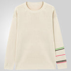 Cameron - Men's Striped Crew Neck Relaxed Fit Sweater