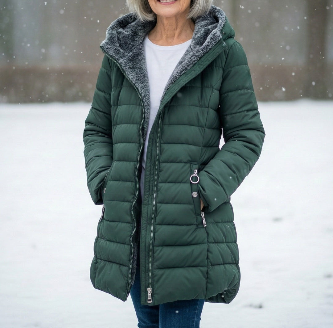 Cecilia - Women's Fleece-Lined Puffer Coat