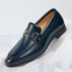 Charles - Men's Classic Leather Strap Dress Loafers