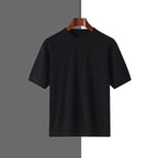 Charles - Men's Short Sleeve Knit Henley Sweater Tee