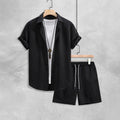 Chase - Men's Cruise Textured Shirt & Shorts Set