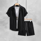 Chase - Men's Cruise Textured Shirt & Shorts Set