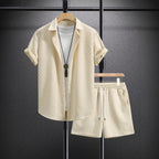 Chase - Men's Cruise Textured Shirt & Shorts Set