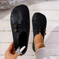 Clara - Women's Metal Button Slip-On Loafers