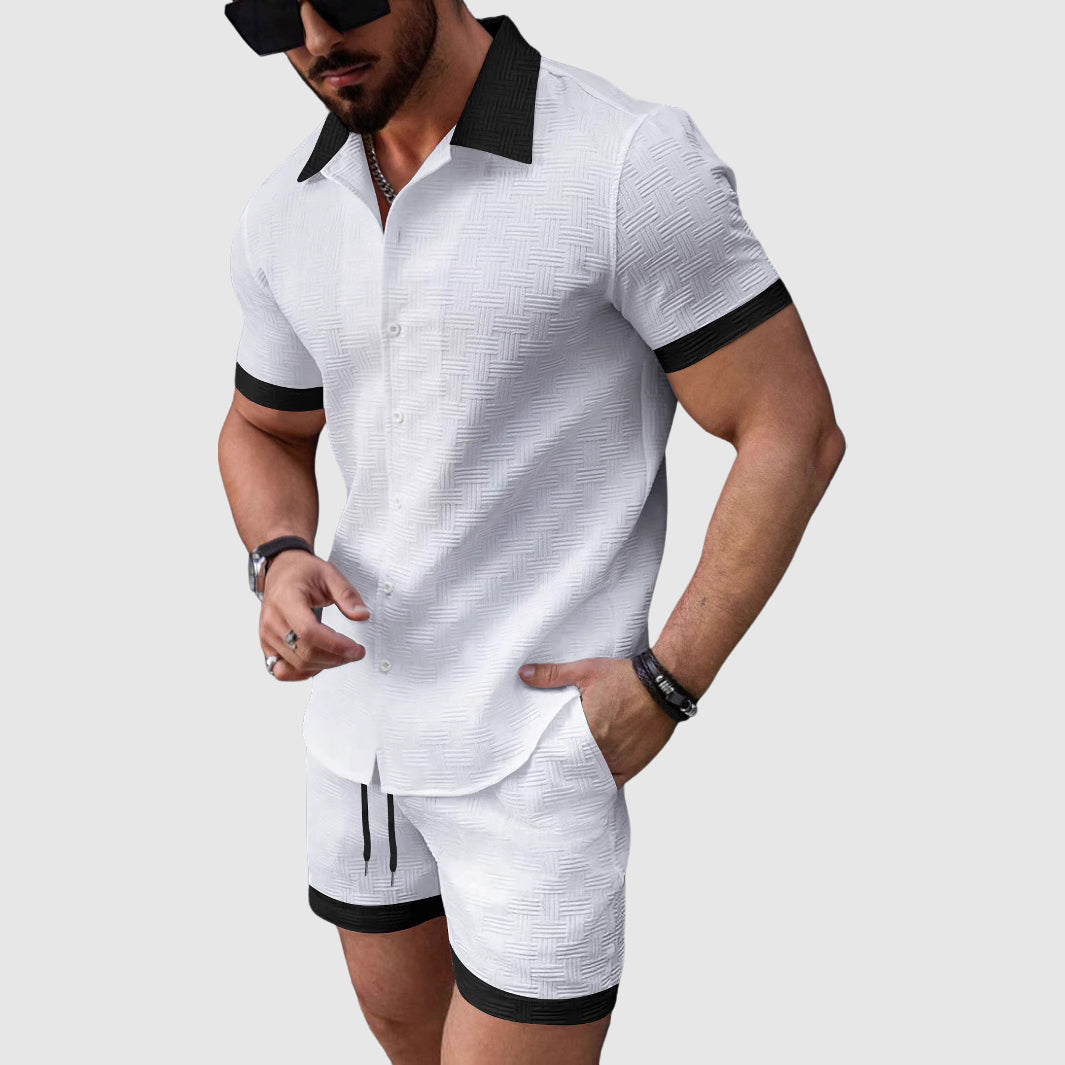 Clayton - Men's Relaxed Fit Matching Shorts Set