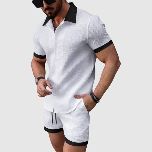 Clayton - Men's Relaxed Fit Matching Shorts Set
