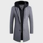Colton - Men's Hooded Layered Long Coat