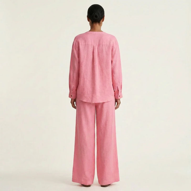 Cora - Women's Cotton-Linen Relaxed Fit Matching Set