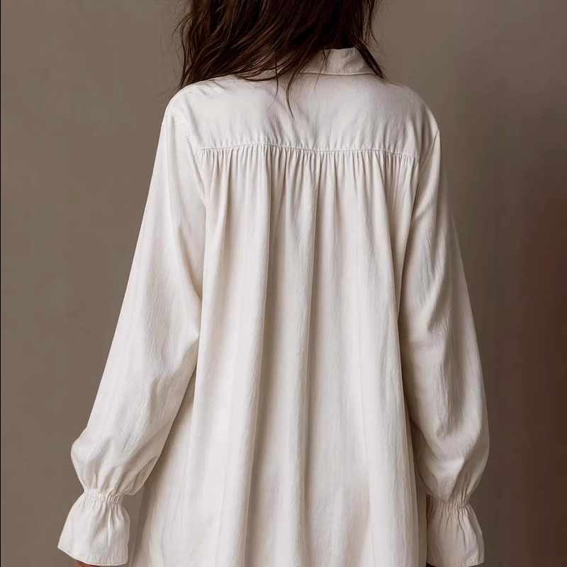 Cynthia - Women's Button-Down Flared Sleeve Boho Dress