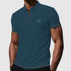 Daniel - Men's Textured Knit Contrast Trim Polo Shirt