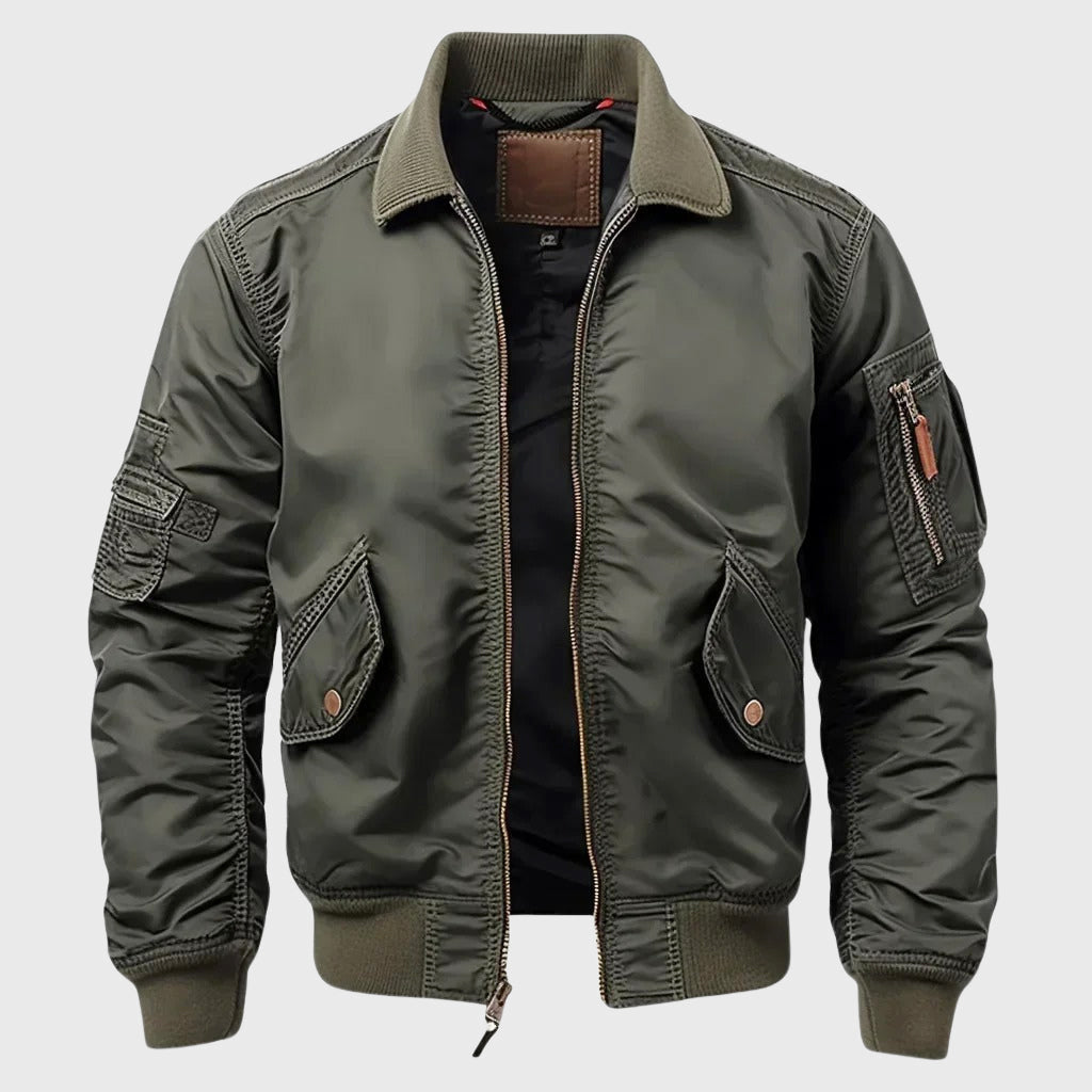 Dean - Men's Classic Bomber Zip Jacket