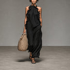 Deborah - Women's Ruffle-Trim Maxi Dress