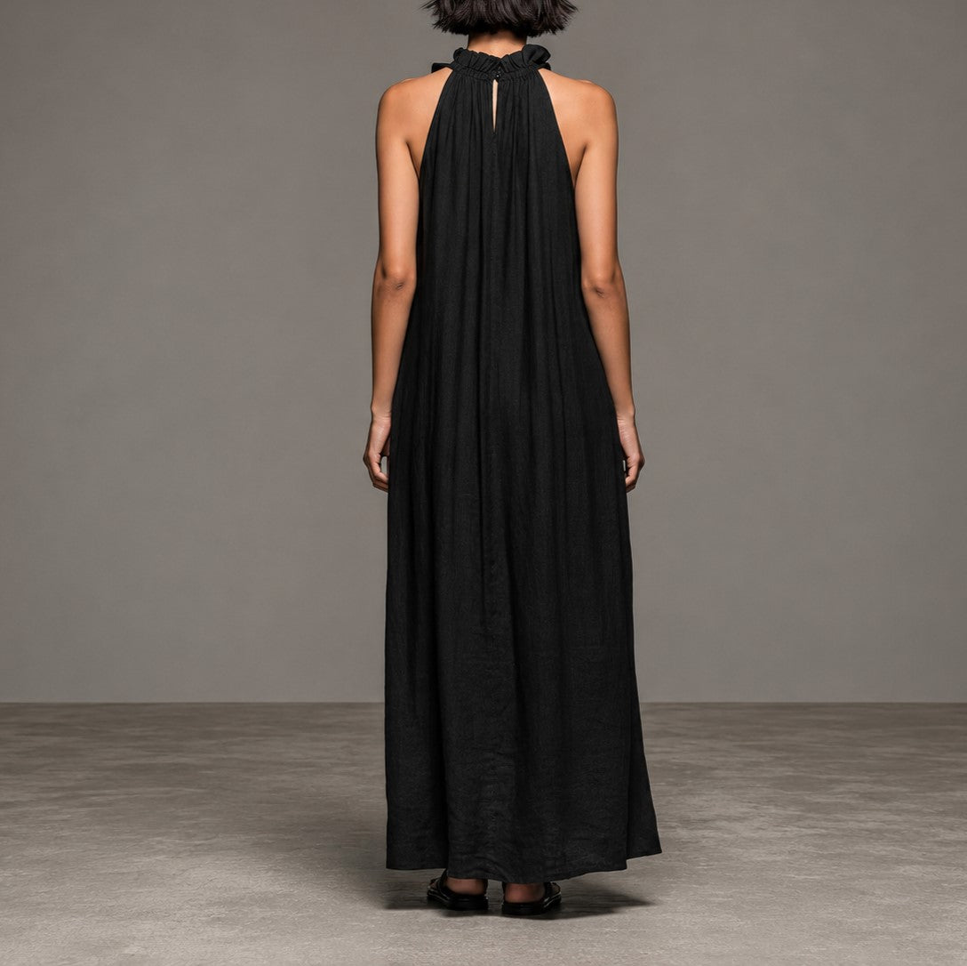 Deborah - Women's Ruffle-Trim Maxi Dress