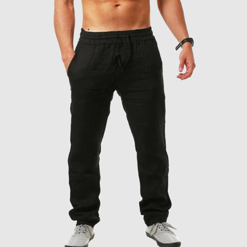 Declan - Men's Textured Elastic Waist Leisure Pants