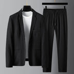 Douglas - Men's Textured Two-Piece Casual Blazer Set