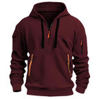 Drake  - Men's Pullover Hoodie with Zip Cargo Pockets