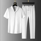 Dudley - Men’s Textured Relaxed Two-Piece Set