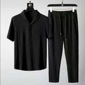 Dudley - Men’s Textured Relaxed Two-Piece Set