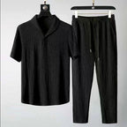 Dudley - Men’s Textured Relaxed Two-Piece Set