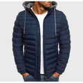 Eddie - Men's Narrow-Baffle Hooded Puffer Jacket