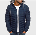 Eddie - Men's Narrow-Baffle Hooded Puffer Jacket
