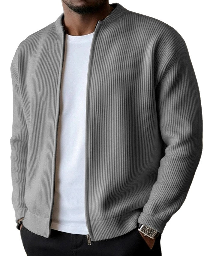 Elden - Men's Corduroy Full Zip Lightweight Cardigan