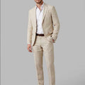 Elijah - Men's Linen Tailored Two-Piece Suit Set