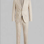 Elijah - Men's Linen Tailored Two-Piece Suit Set