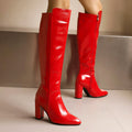 Eliza - Women's Knee-High Block Heel Boots