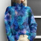 Emery - Women's  Embroidered Turtleneck Sweater