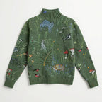 Emery - Women's  Embroidered Turtleneck Sweater