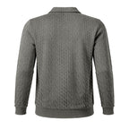 Emery - Men's Cable Knit Quarter Zip Polo Sweater