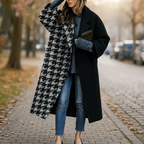 Emma - Women's Oversized Drop-Shoulder Long Woolen Coat