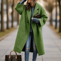 Emma - Women's Oversized Drop-Shoulder Long Woolen Coat