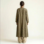 Emmaline - Baroque Linen V-Neck Matching Set