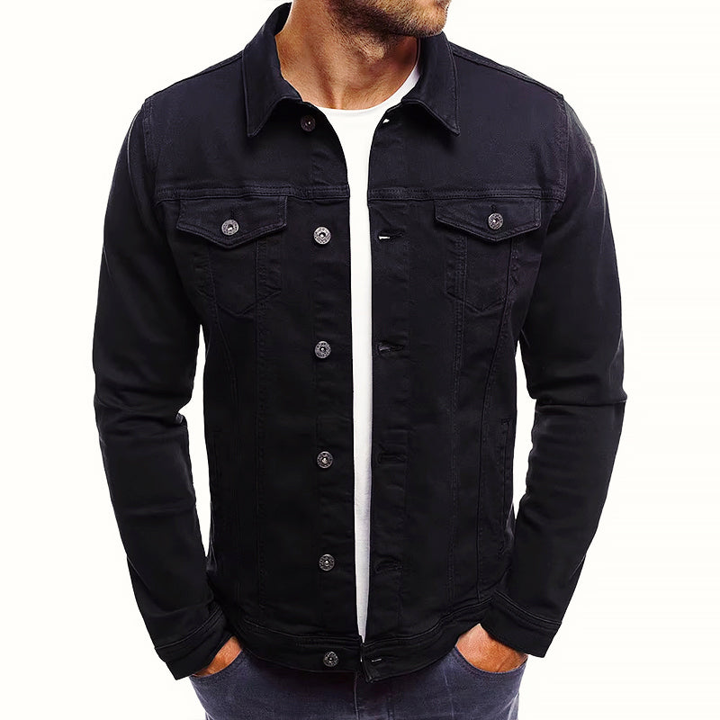 Ethan - Men's Classic Button-Up Denim Jacket