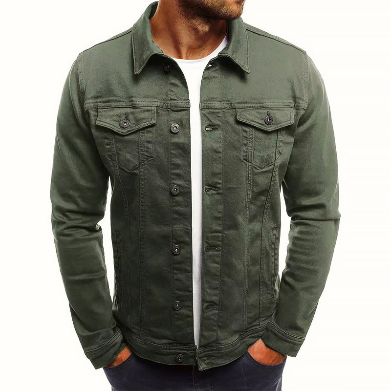Ethan - Men's Classic Button-Up Denim Jacket