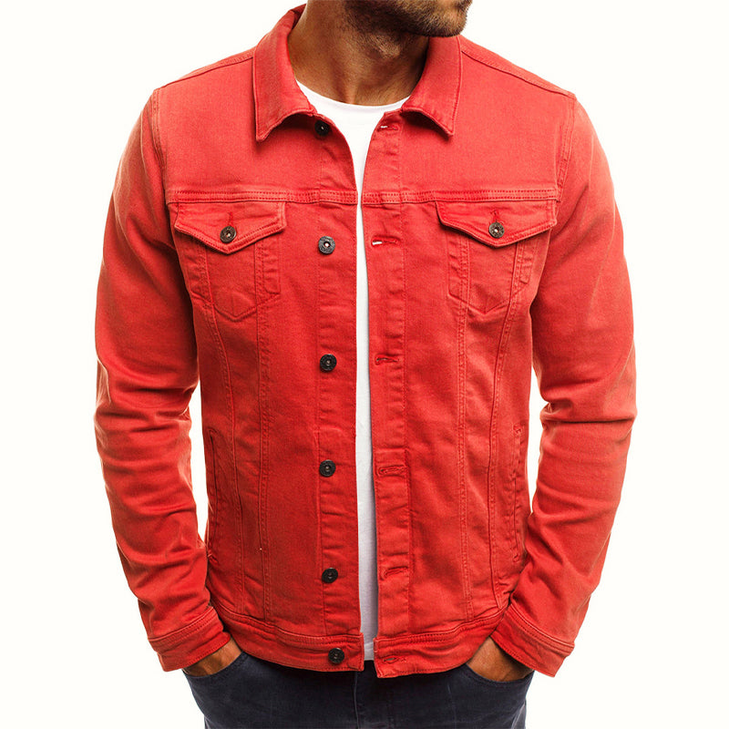 Ethan - Men's Classic Button-Up Denim Jacket