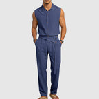 Ethan - Men's Relaxed Linen Blend Two-Piece Set