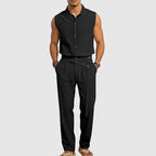 Ethan - Men's Relaxed Linen Blend Two-Piece Set