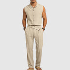 Ethan - Men's Relaxed Linen Blend Two-Piece Set