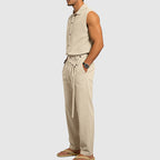 Ethan - Men's Relaxed Linen Blend Two-Piece Set