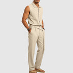 Ethan - Men's Relaxed Linen Blend Two-Piece Set